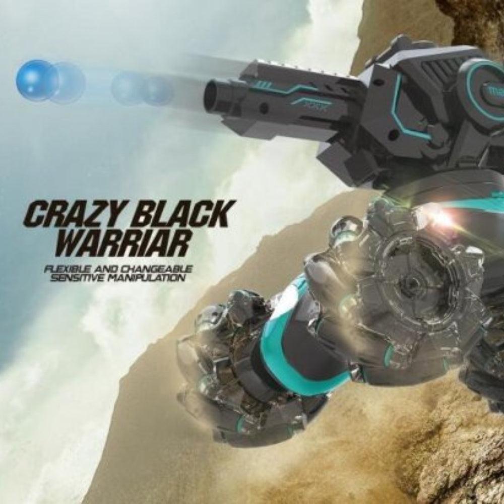 Radio-controlled all-terrain tank shooting orbs with a bracelet /Crazy Black Warrior / Drift Car on radio control/ with light music on the remote control, children's