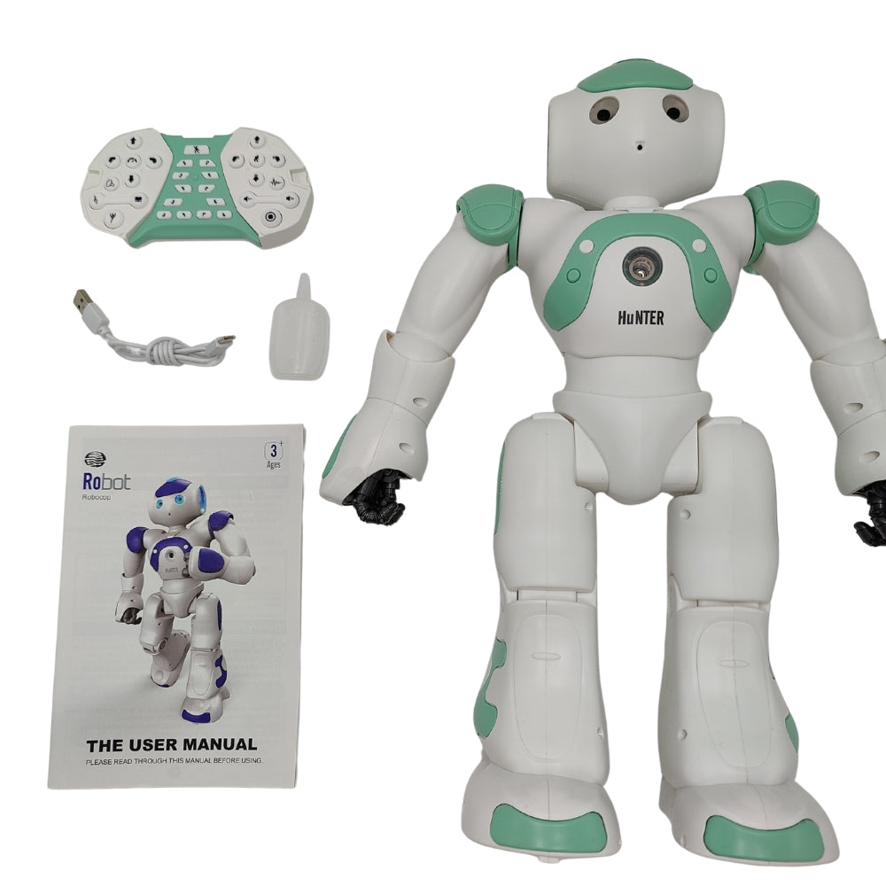 Rc Robot Toy for Kid Tech Sing Walk Interactive Function Usb Charging