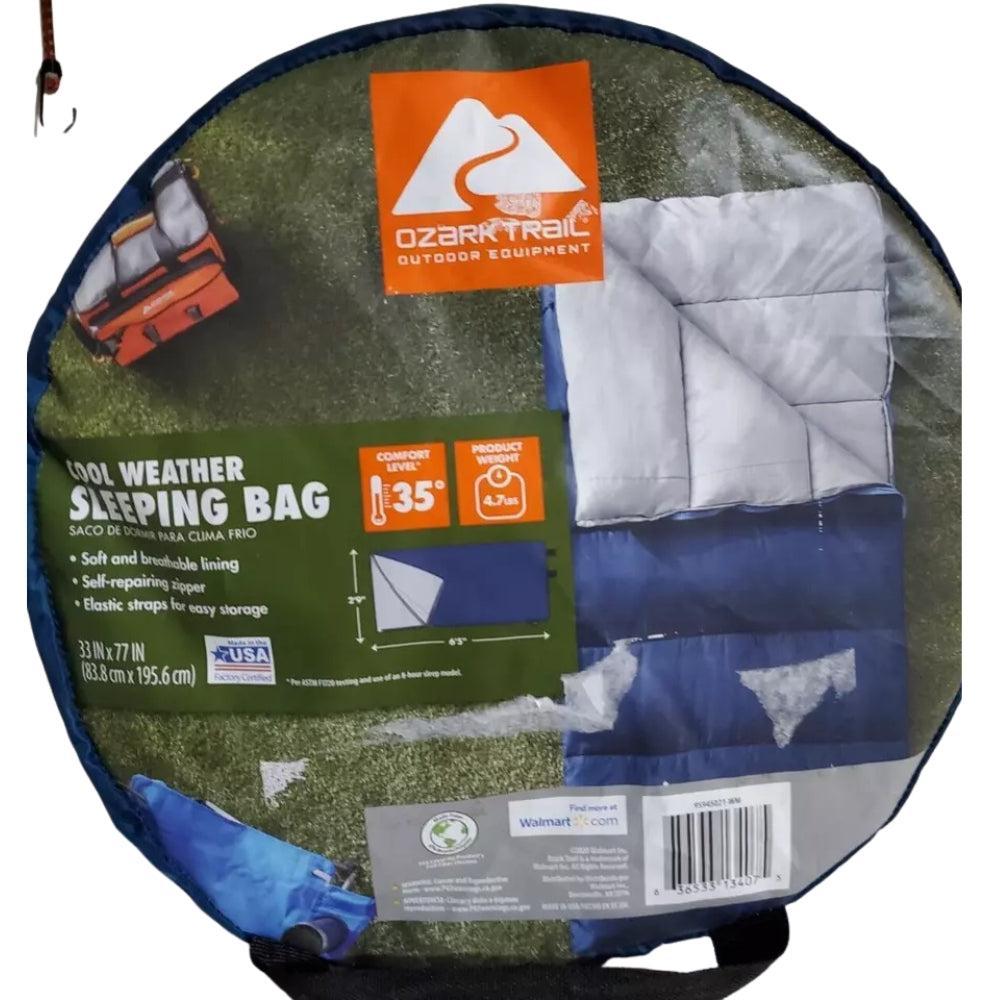 Rectangular Sleeping Bag, Blue 83.8 x 190.5 Cm