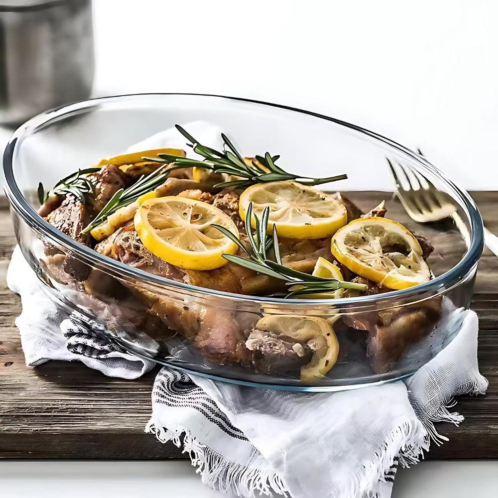 Red Cherry Borosilicate Baking Tray Set 4Pcs