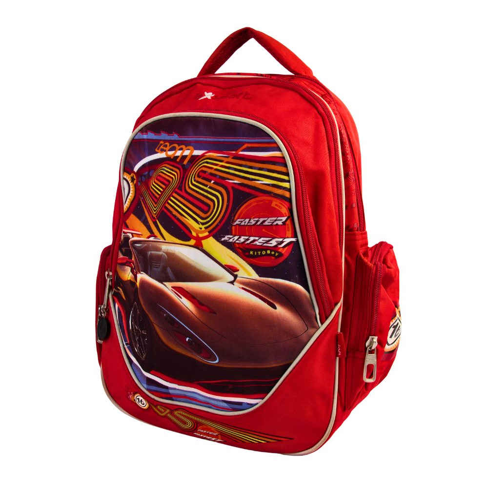 Red Racing Car Kids Backpack