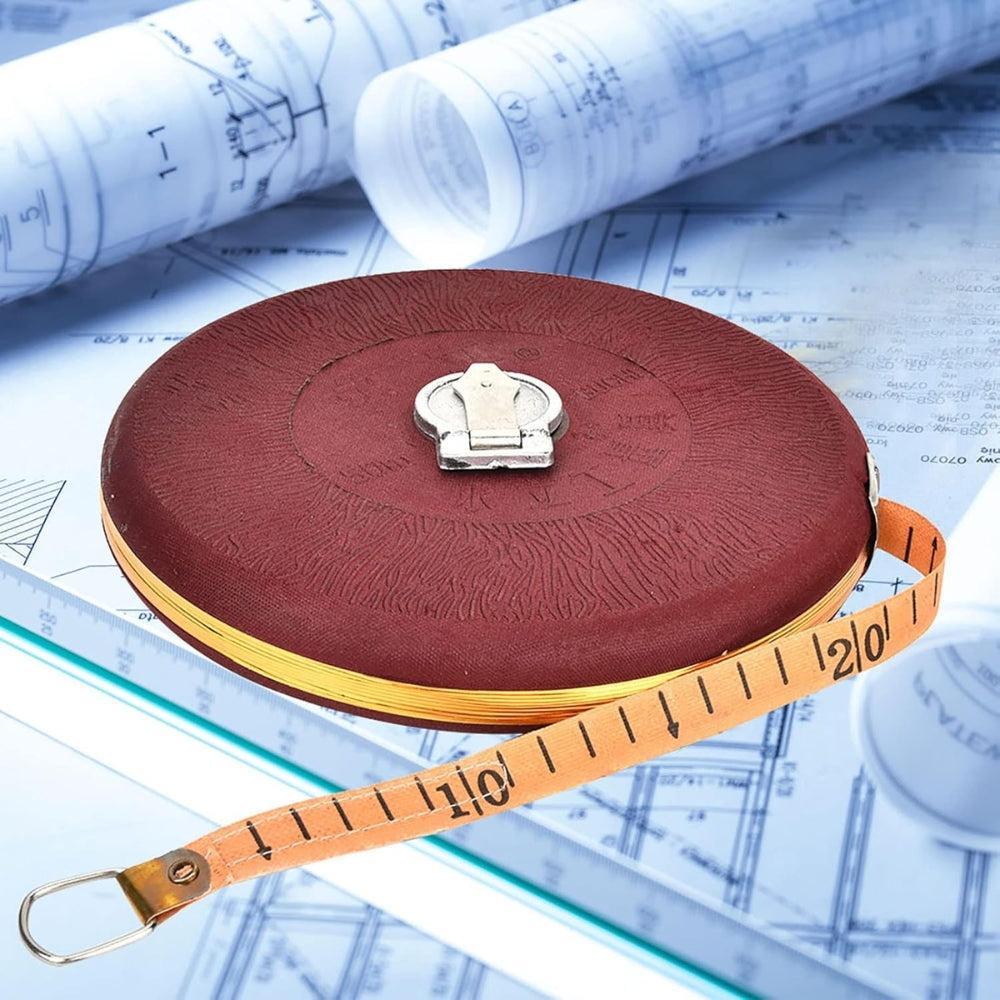 Retractable Tape Measure Stainless Steel Construction Measuring Tool 30m