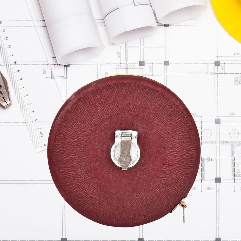 Retractable Tape Measure Stainless Steel Construction Measuring Tool 30m