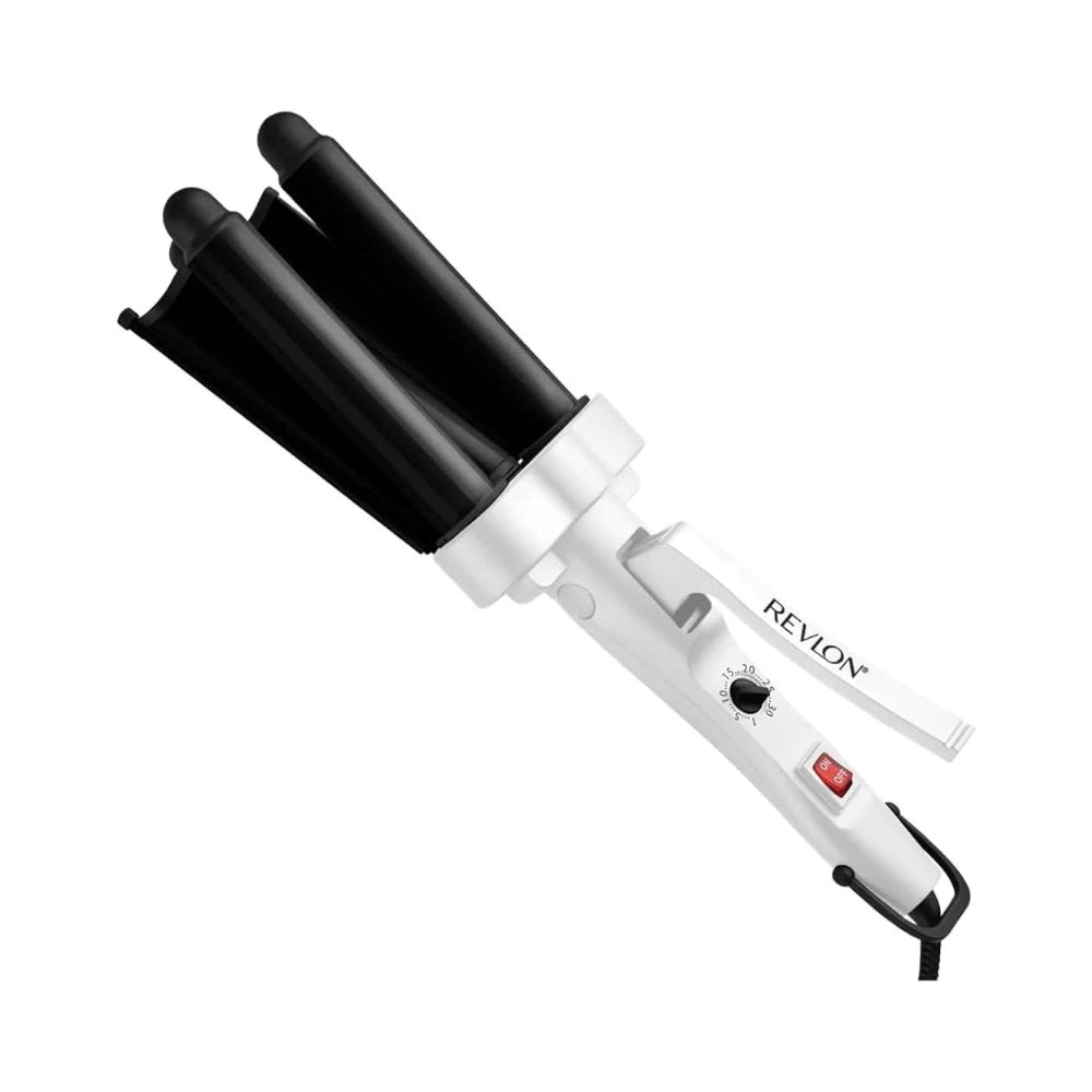 Revlon 3 Barrel Jumbo Ceramic Hair Waver- White