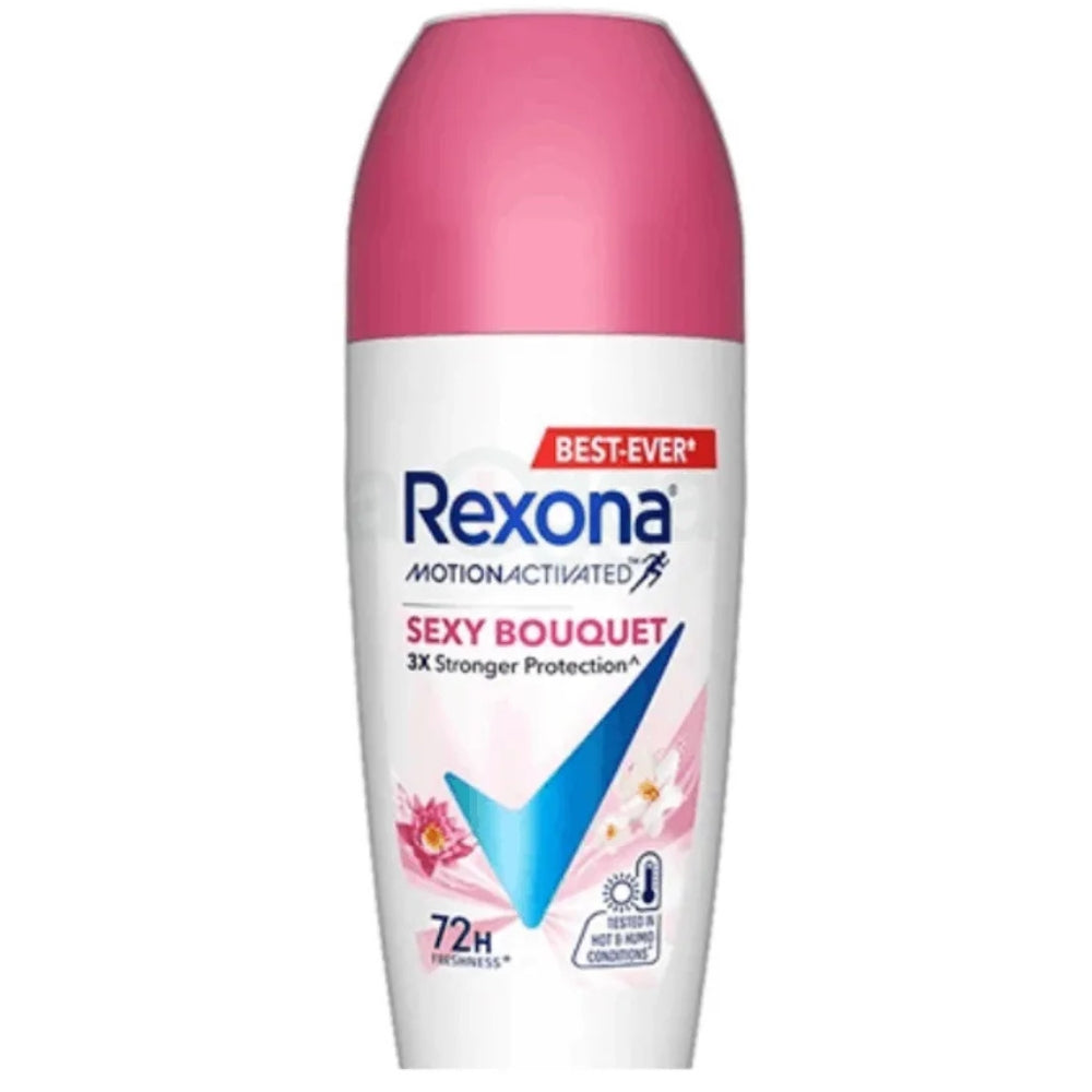 Rexona Motion Activated Sexy Bouquet 72h 3x Stronger Protection Roll-On for Women