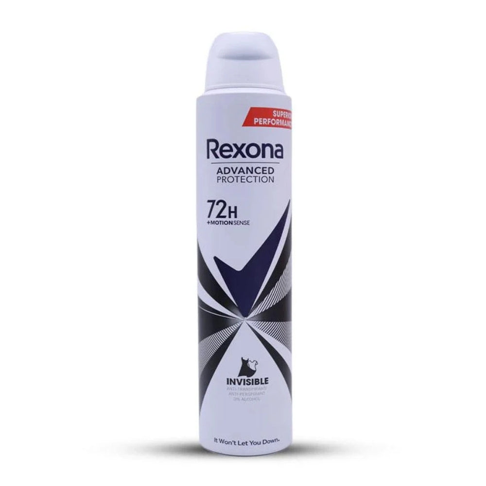Rexona deo spray 200ml Women Invisible for Black White