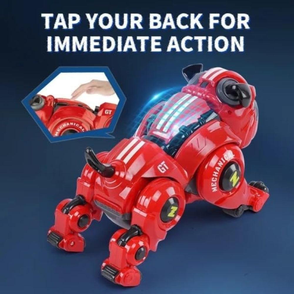 Robot Dog for Kids, Remote Control Robot Rechargeable Programing Stunt Robo Dog with Sing, Dance, Touch Function, Robotic Dog Toy for Boys s, Red