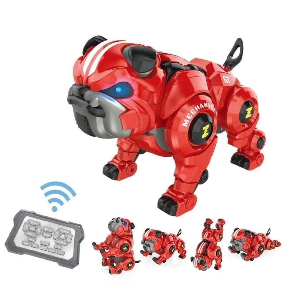 Robot Dog for Kids, Remote Control Robot Rechargeable Programing Stunt Robo Dog with Sing, Dance, Touch Function, Robotic Dog Toy for Boys s, Red