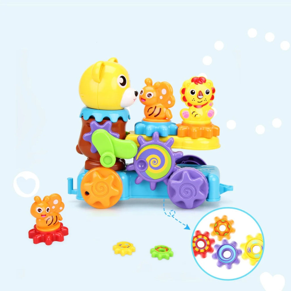 Roll & Assemble Bear Car Puzzle Toy