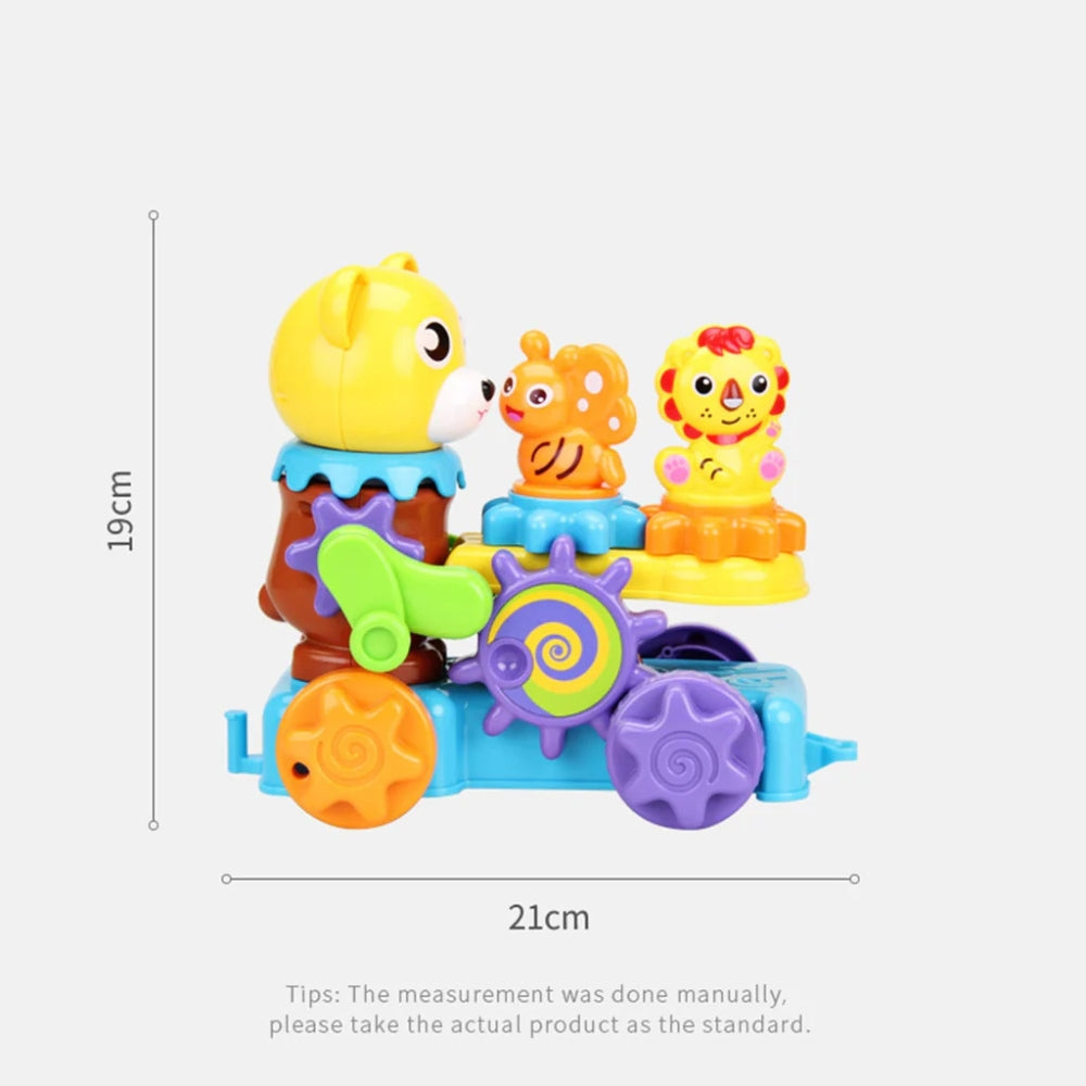 Roll & Assemble Bear Car Puzzle Toy