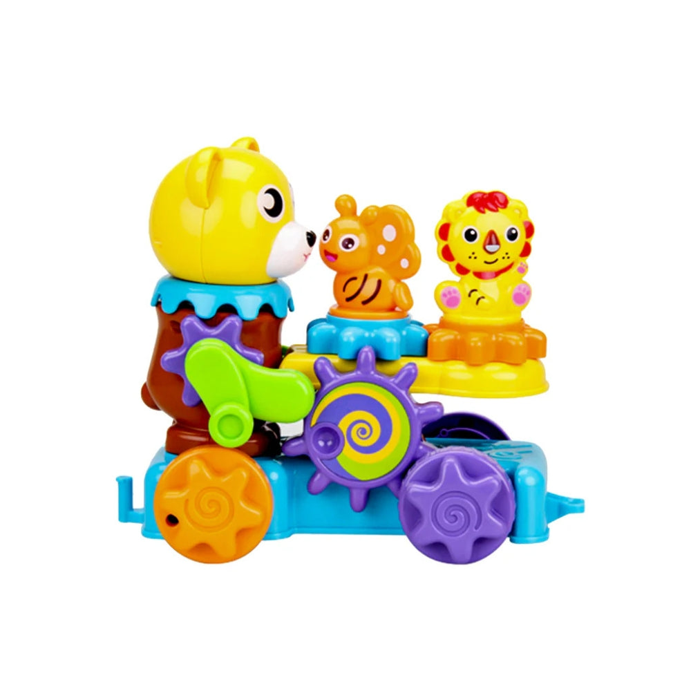 Roll & Assemble Bear Car Puzzle Toy