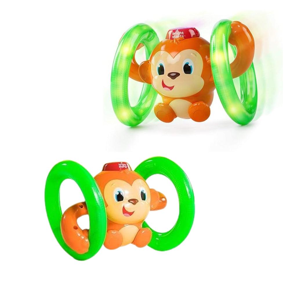 Roll & Glow Monkey Crawling Baby Toy With Lights And Sounds