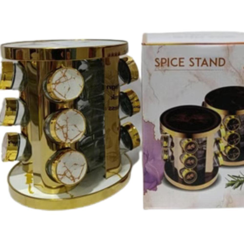 Rotating Spice Set of 12 Pieces Glass