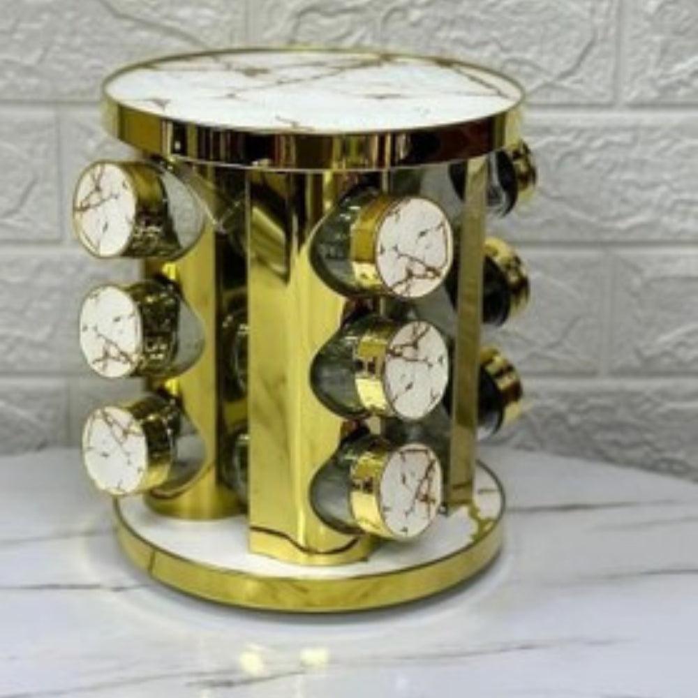 Rotating Spice Set of 12 Pieces Glass