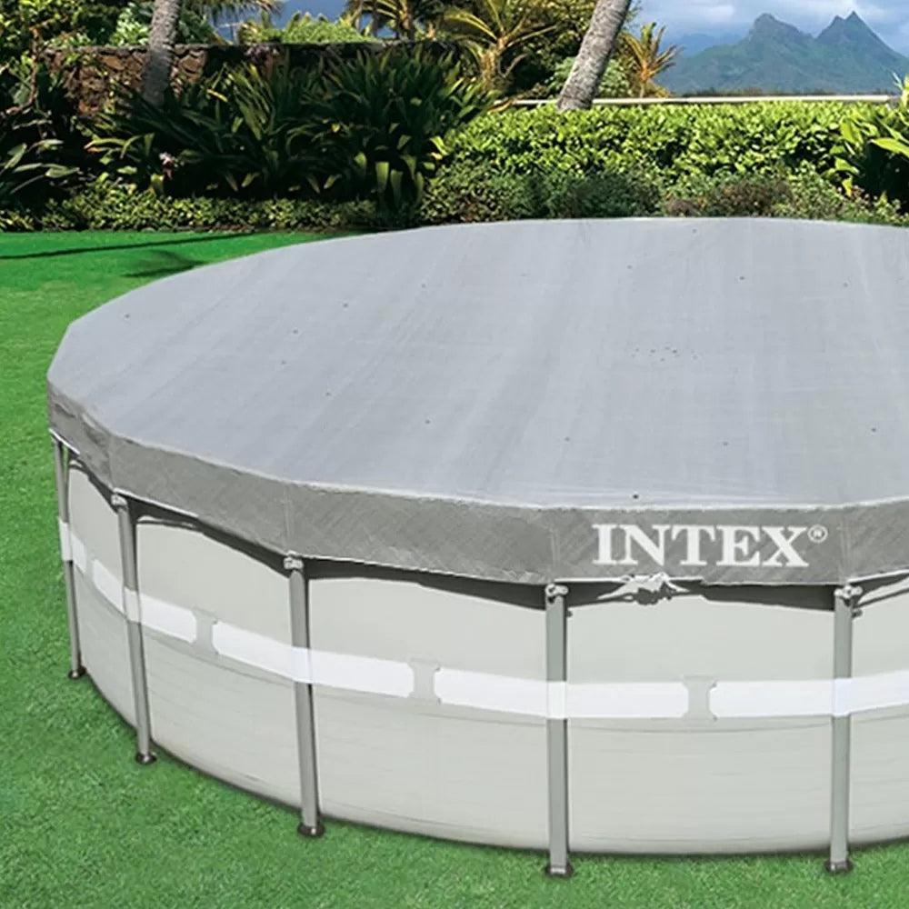Round Pool Cover Deluxe Gray