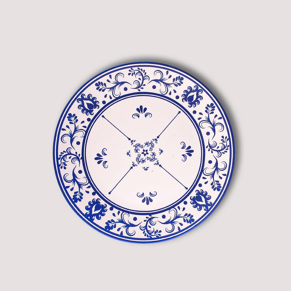 Royal Blue Oceanic Flat Dish 26CM