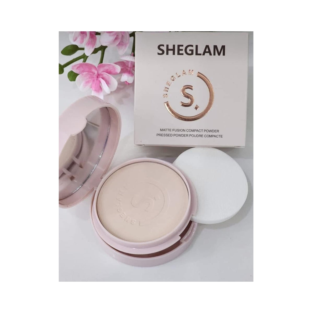 SHEGLAM Matte Powder Face Pressed, Powder Setting Foundation