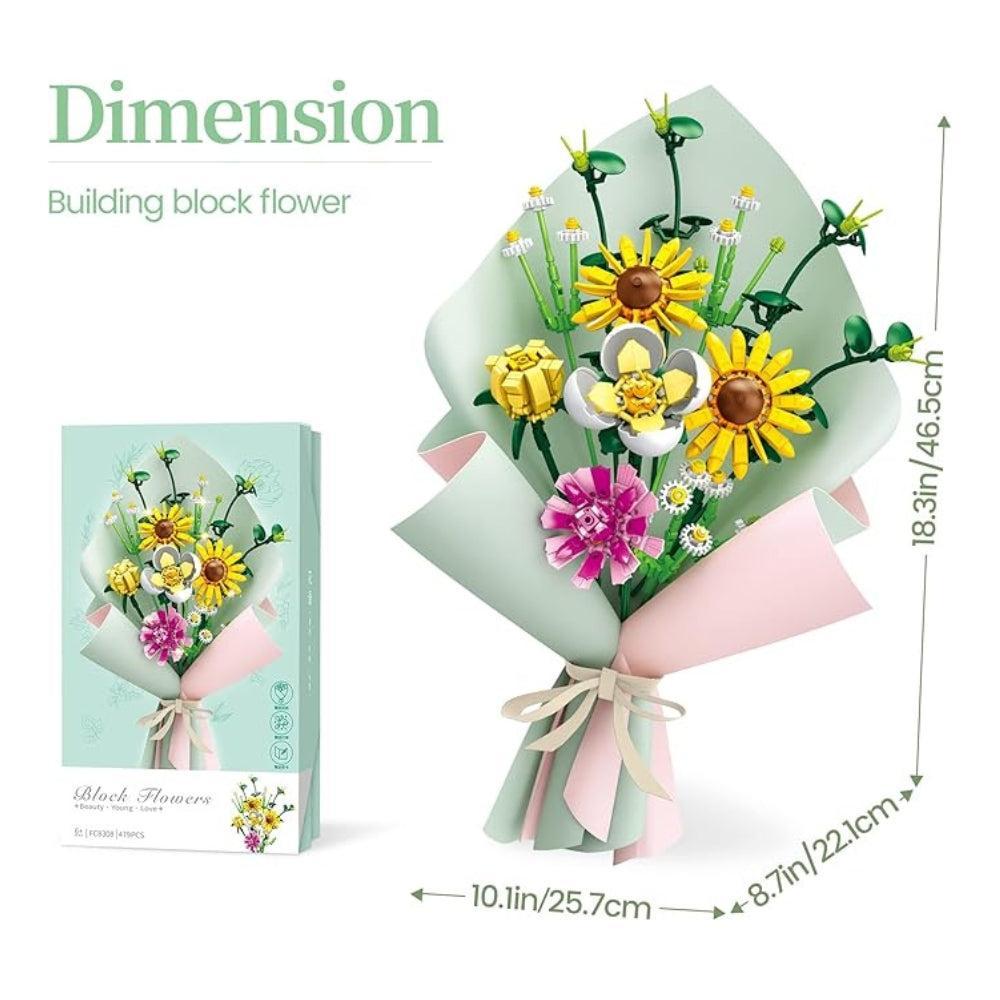 SHEVIEW Flower Bouquet Building Sets,