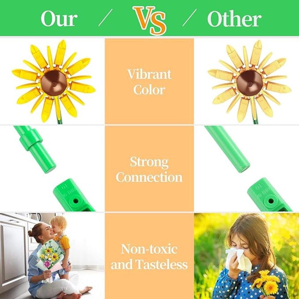 SHEVIEW Flower Bouquet Building Sets,