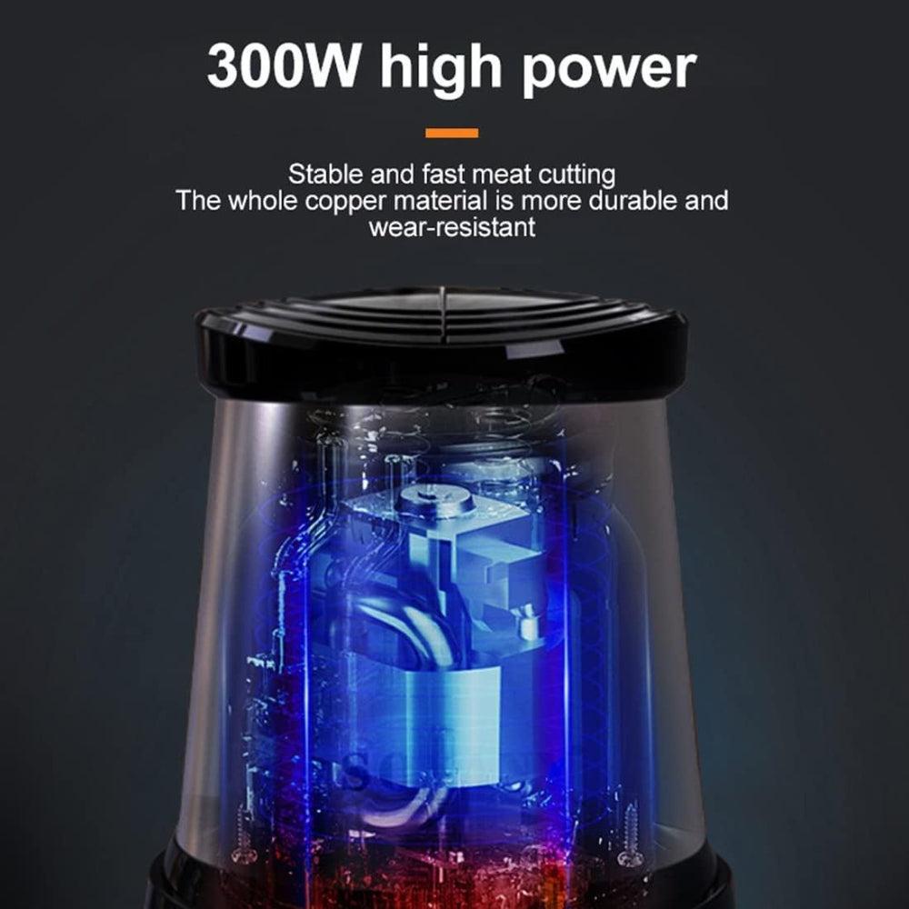 SOKANY Electric Meat and Vegetable Chopper, Stainless Steel Food Chopper, 4-Blade, 2-Speed Electric Kitchen Blender SK-7006