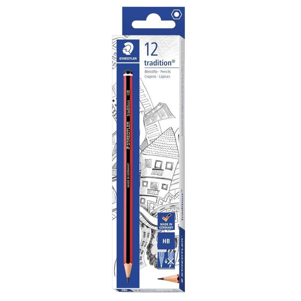 STAEDTLER 110-HB Tradition Graphite Pencil for Drawing & Sketching - HB (Box of 12)