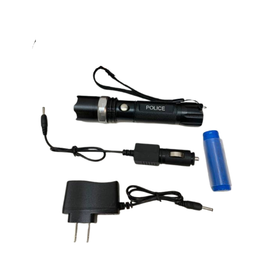SWAT Multifunctional Rechargeable LED Flashlight in Box
