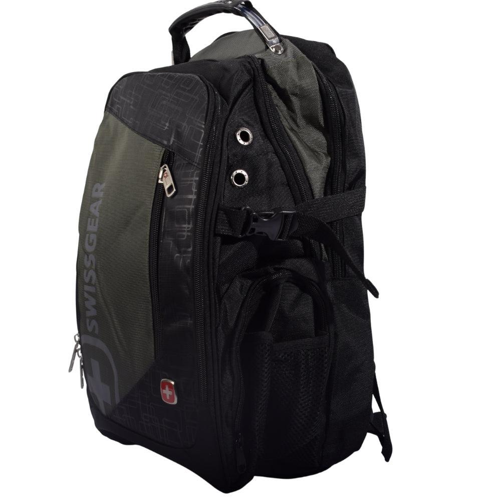 SWISS GEAR Black School Backpack with Multi-Compartment Design