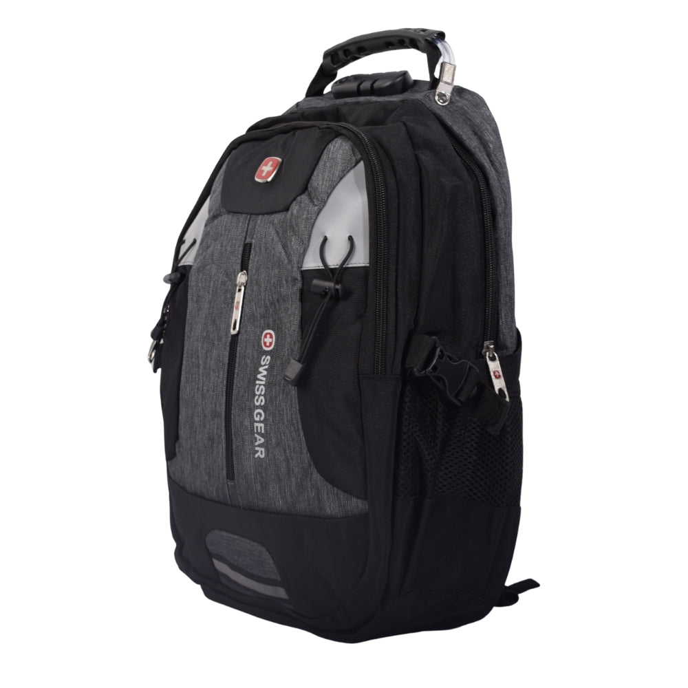 SWISS GEAR Black School Backpack with Multi-Compartment Design