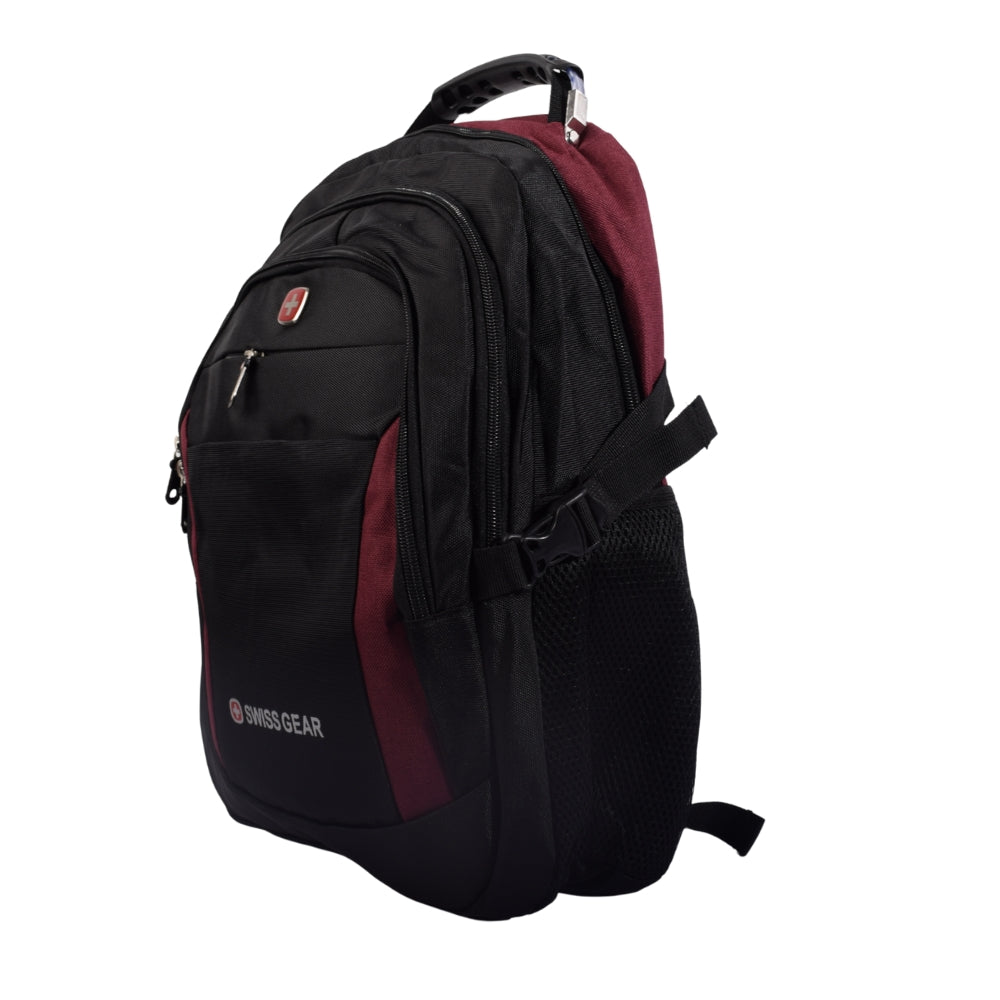 SWISS GEAR Black School Backpack with Multi-Compartment Design