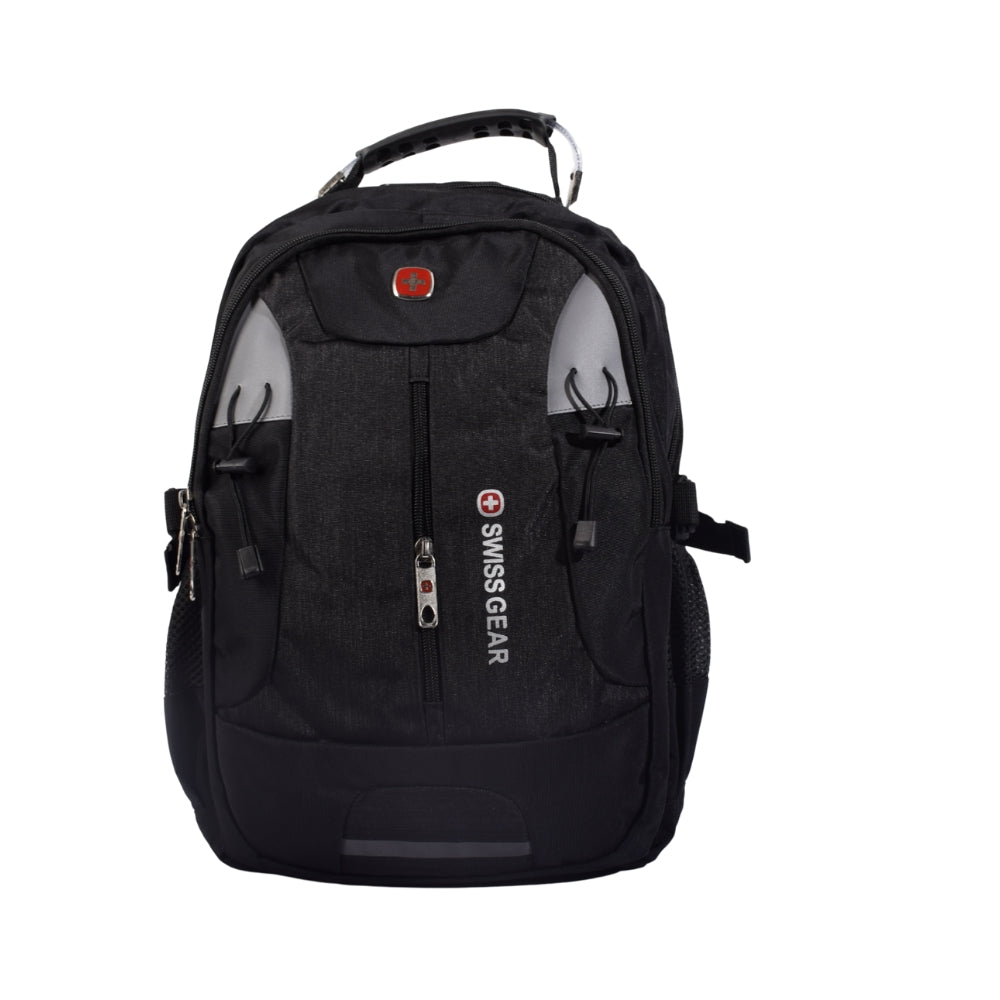 SWISS GEAR Black School Backpack with Multi-Compartment Design