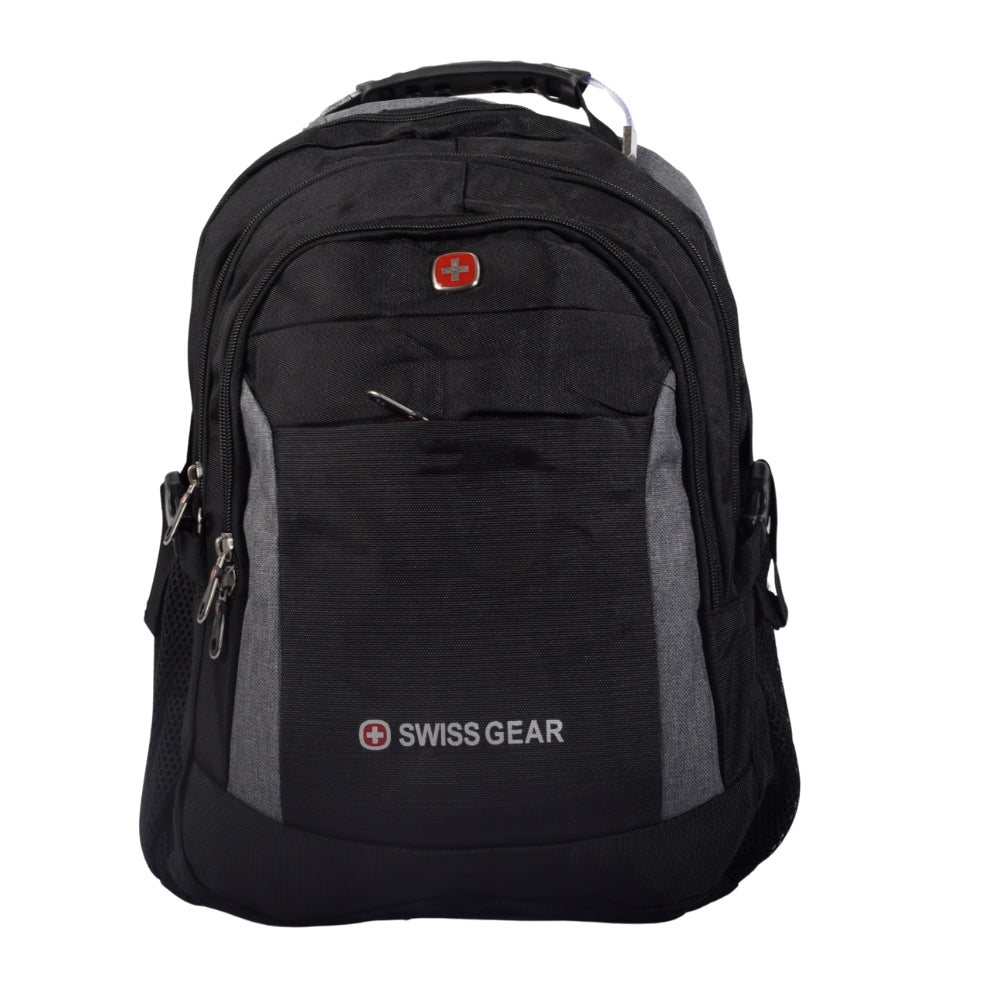 SWISS GEAR Black School Backpack with Multi-Compartment Design