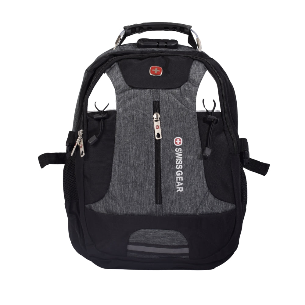 SWISS GEAR Black School Backpack with Multi-Compartment Design
