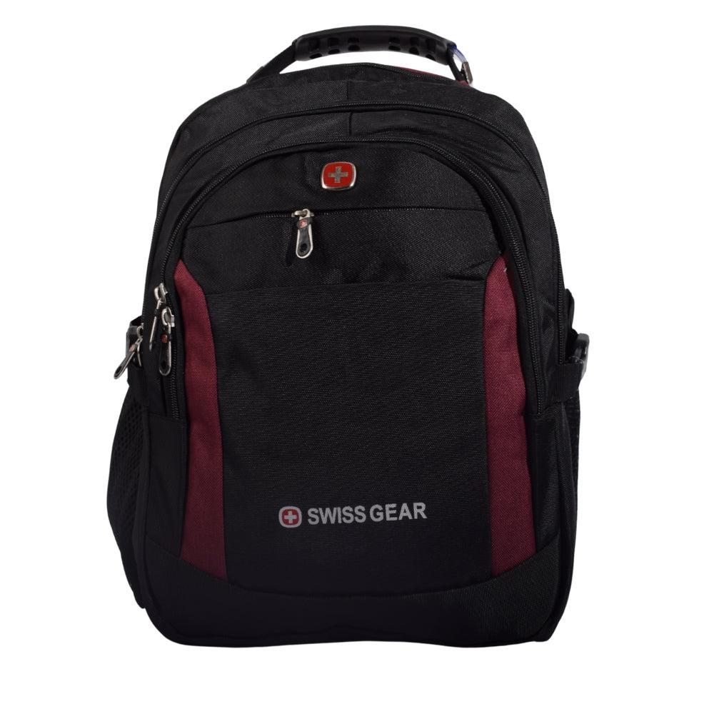 SWISS GEAR Black School Backpack with Multi-Compartment Design