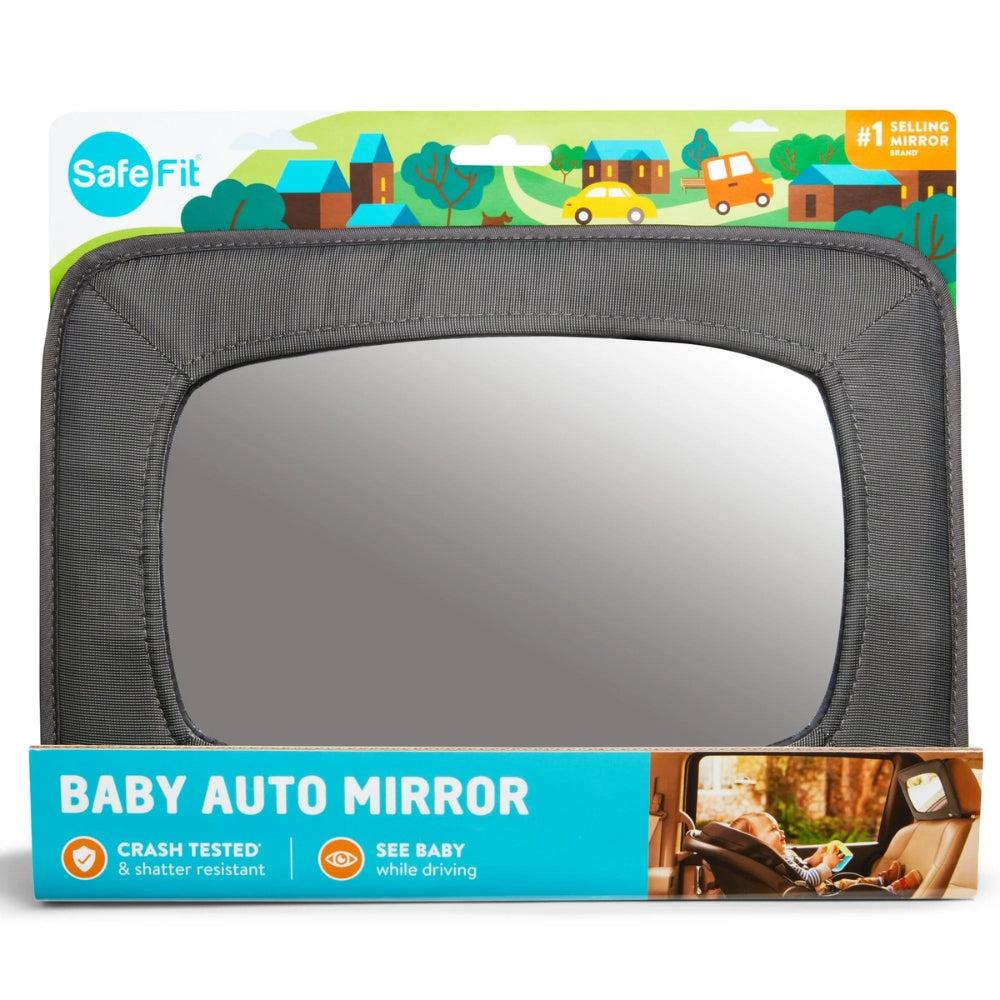 SafeFit Baby Wide View Auto Mirror for Car Seat, Baby Car Mirror, Crash-Tested and Shatter Resistant,