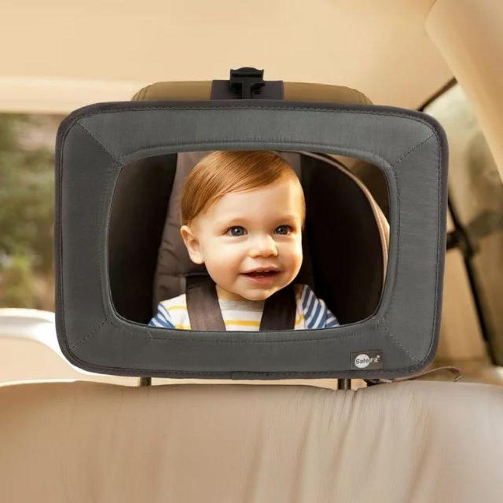 SafeFit Baby Wide View Auto Mirror for Car Seat, Baby Car Mirror, Crash-Tested and Shatter Resistant,