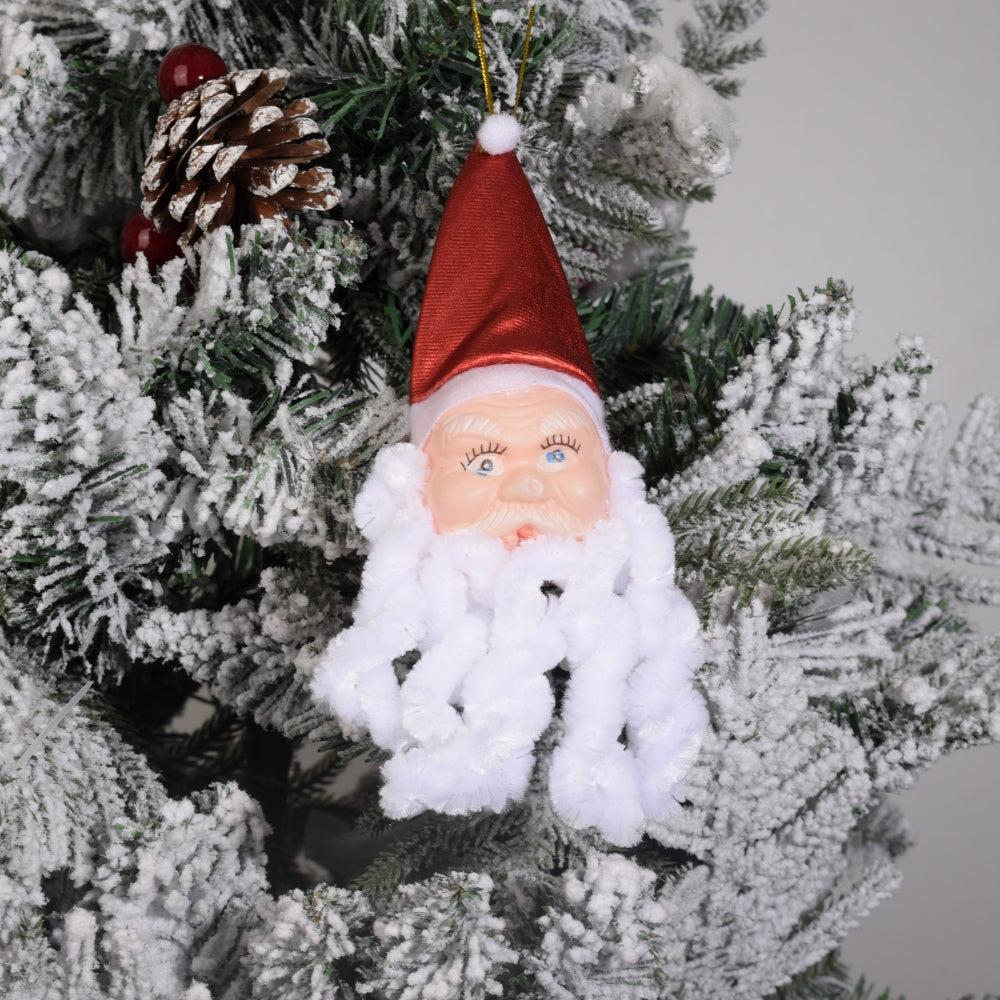 Santa Claus's Face with Bain for Christmas Decoration
