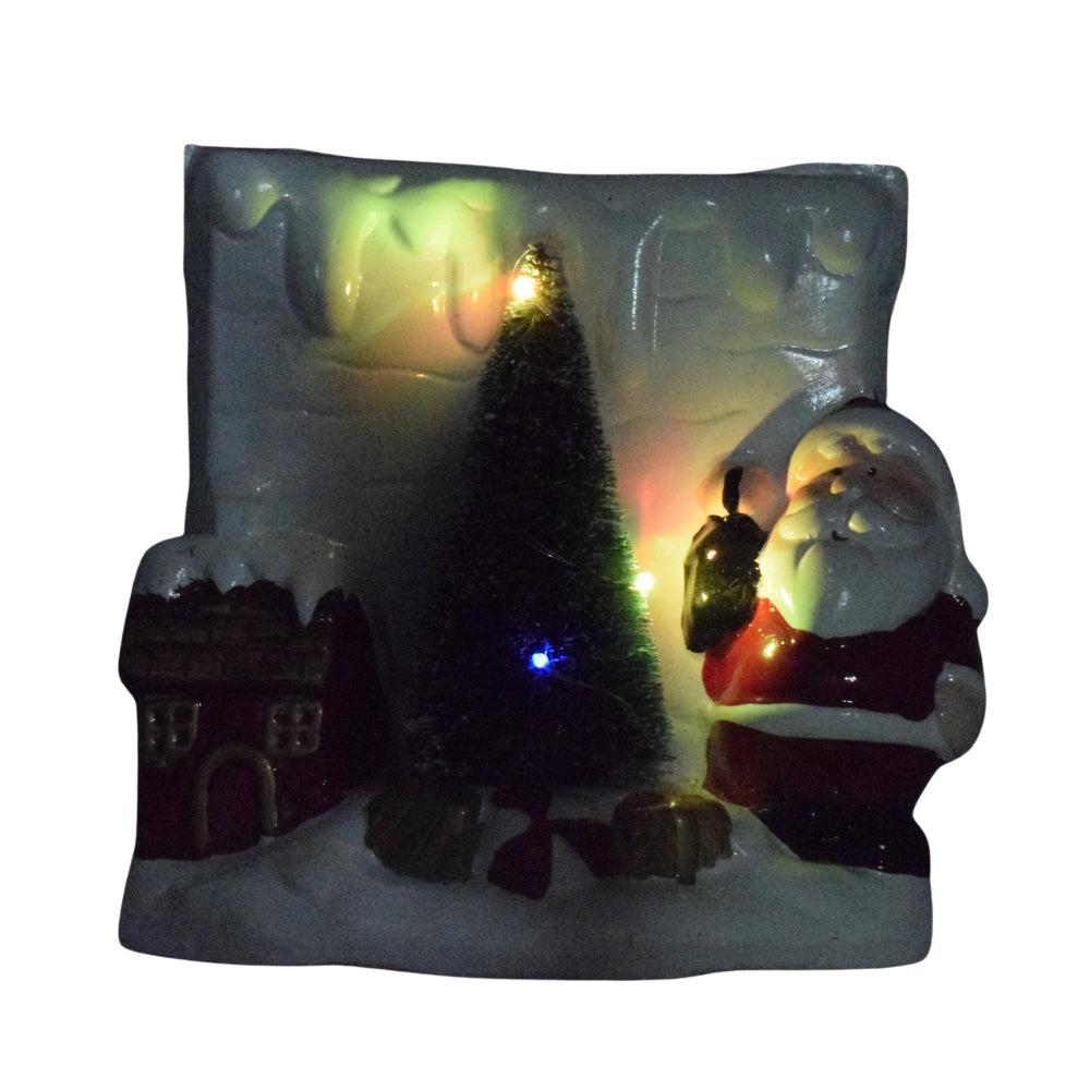 Santa with Christmas Tree Decoration