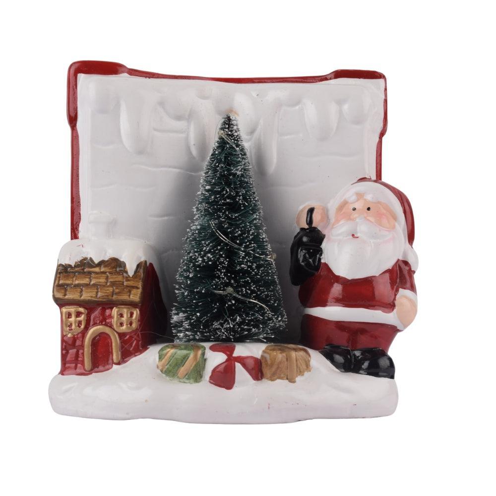 Santa with Christmas Tree Decoration