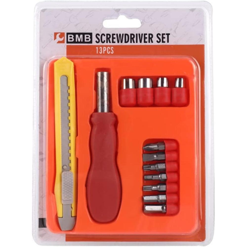 Screwdriver Set 13 Pieces Perfect for Multi-Uses Flat Head Screwdriver Set