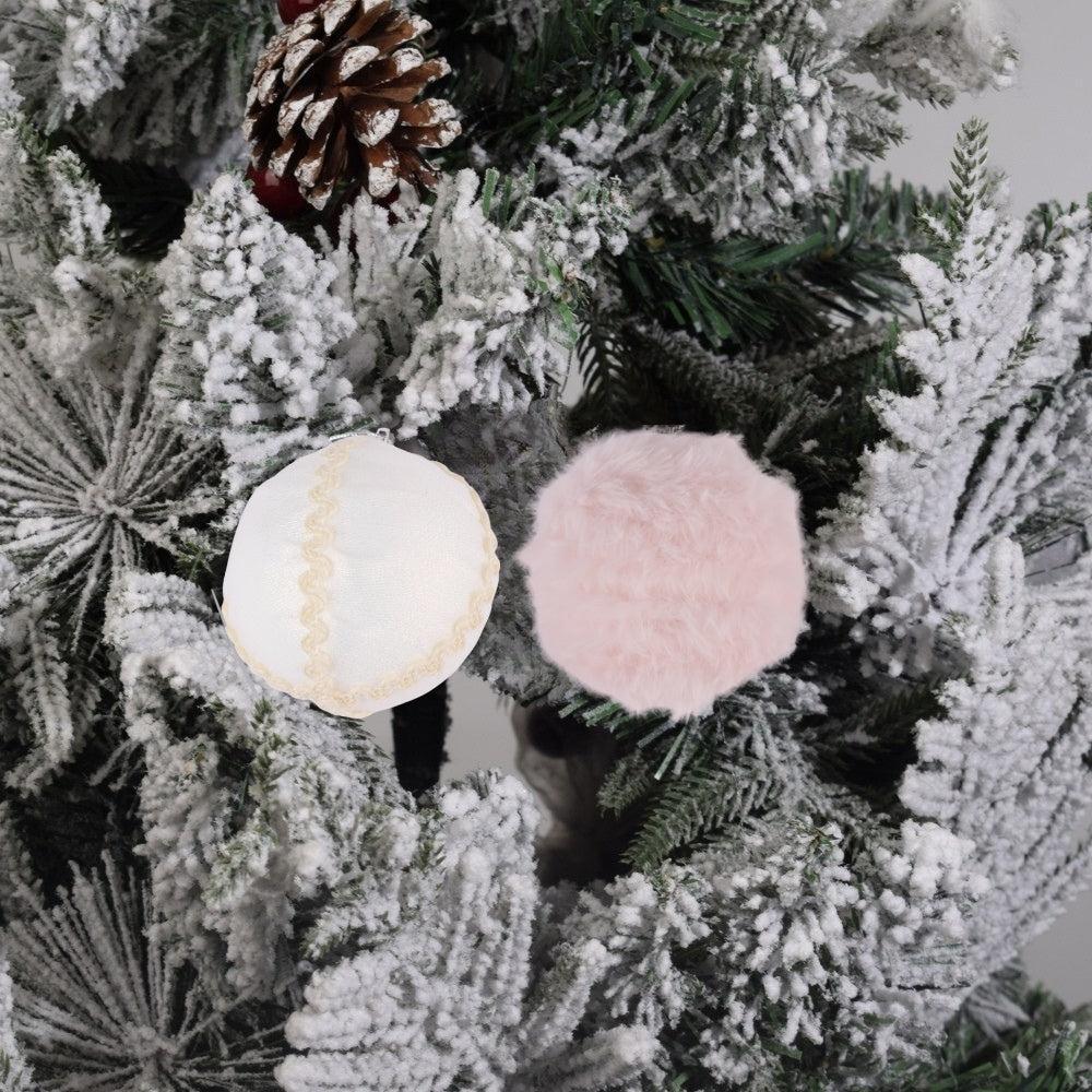 Set of 4 Cozy Winter-Themed Christmas Ornaments