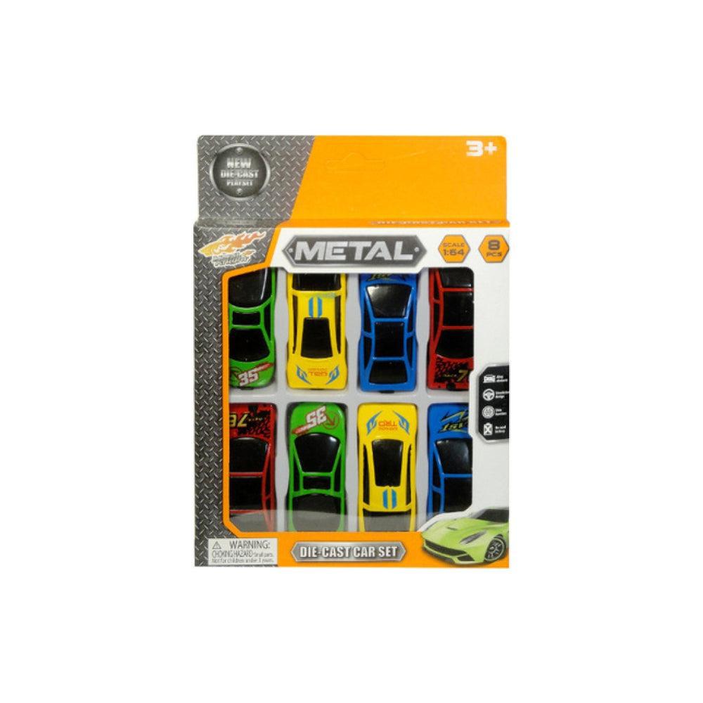 Set of 8 metal cars