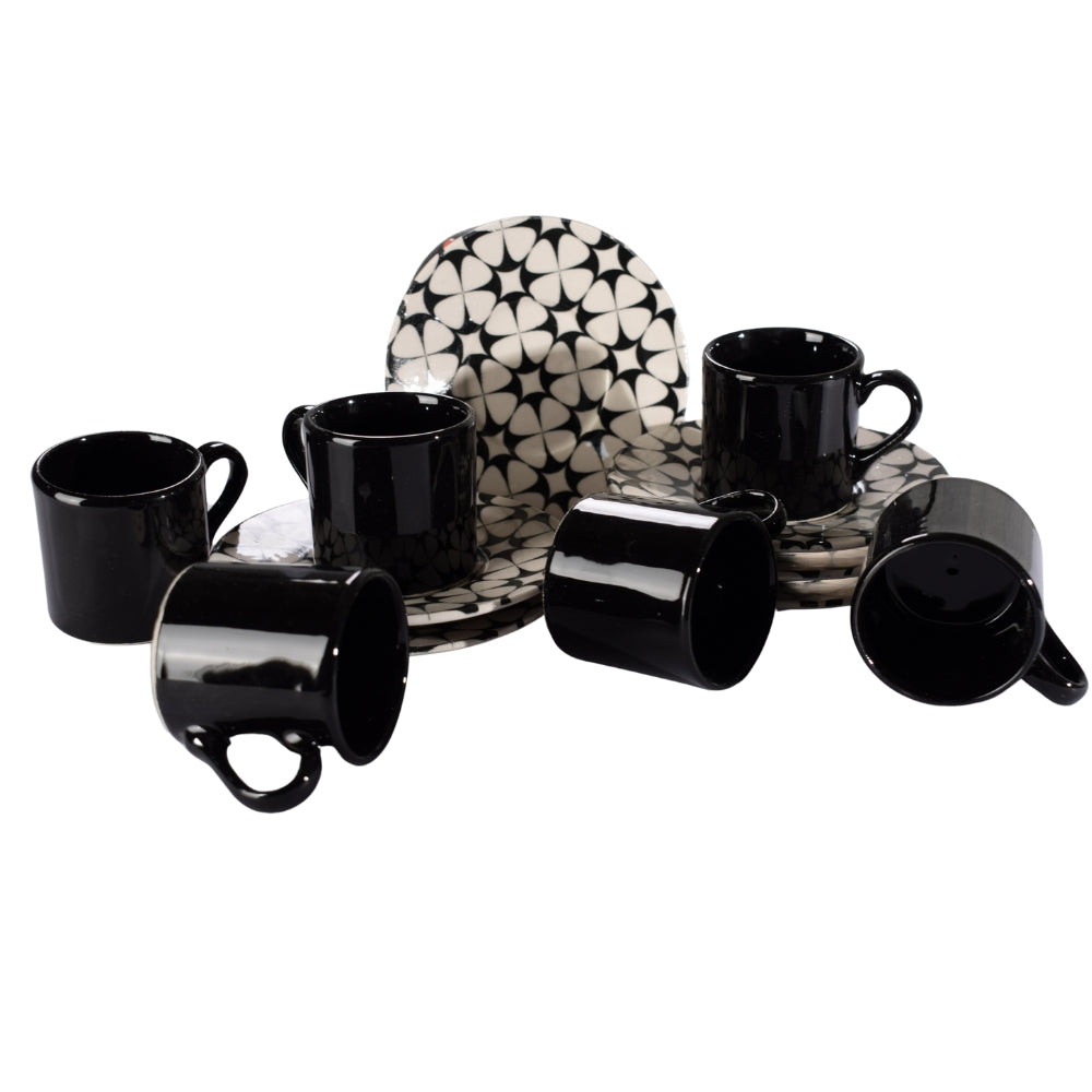 Set of Porcelain Cup Black