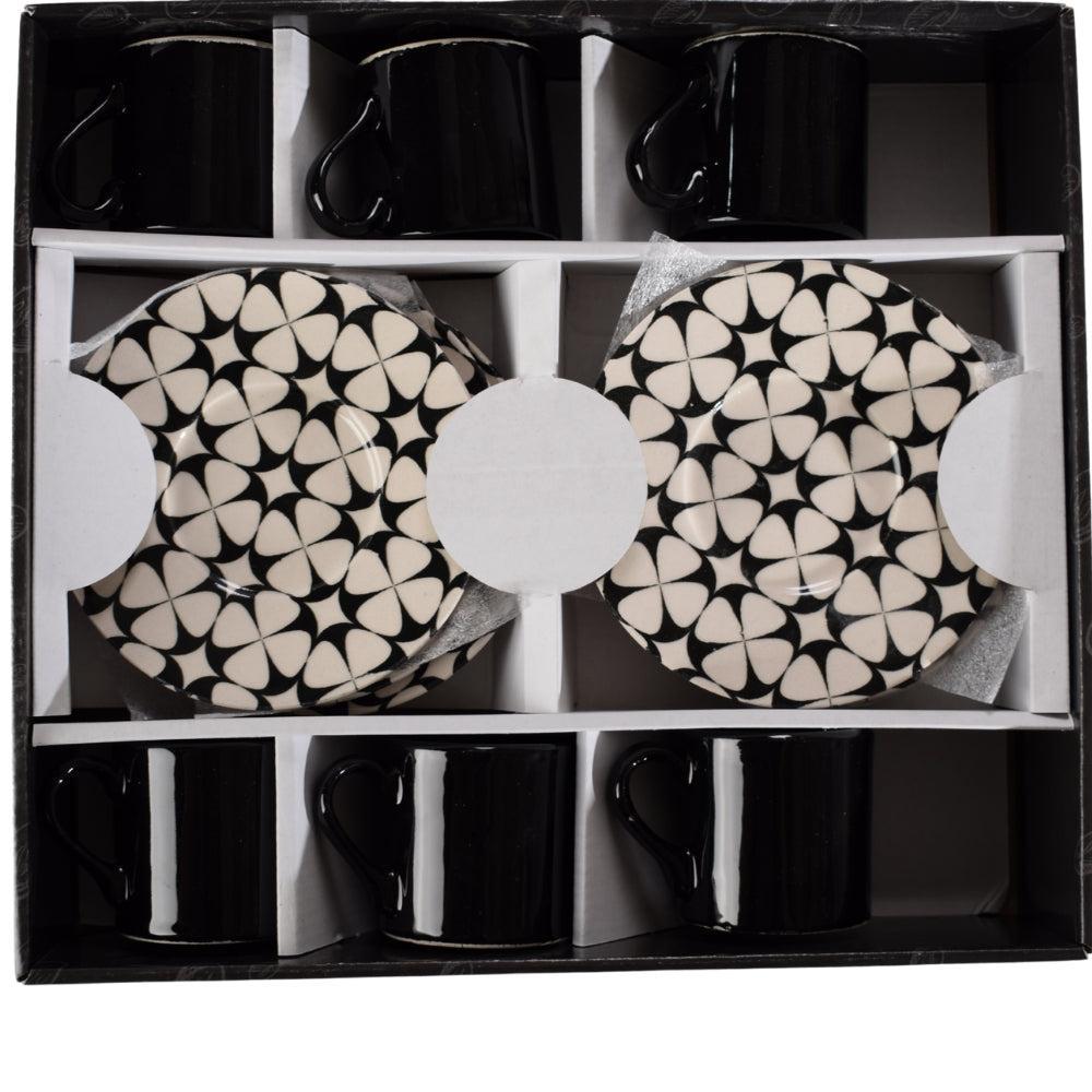 Set of Porcelain Cup Black