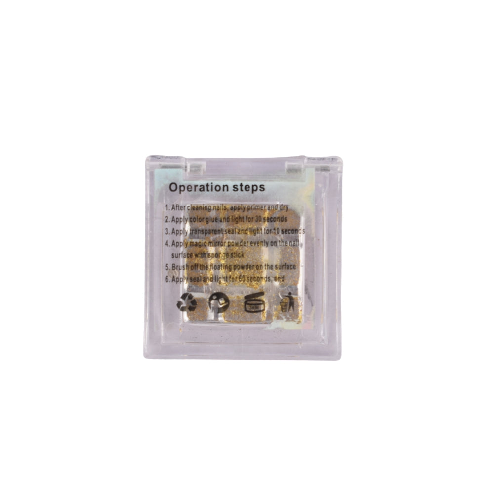 Shimmer Nail Art Powder – Dark Silver Pigment