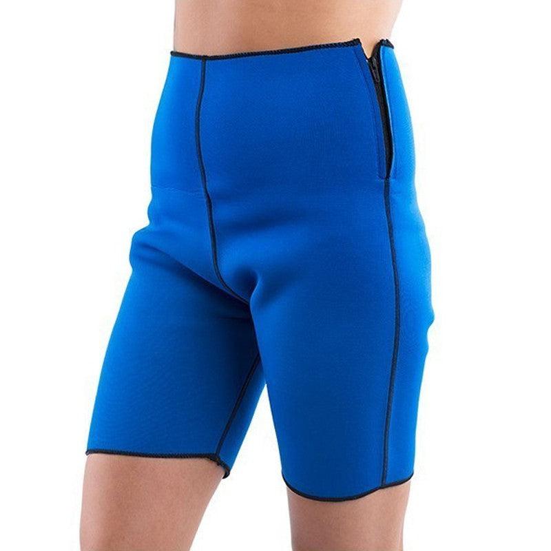 Short Bermuda Reversible Slimming Short Hi-Soft Neoprene Rubber-Blue-S
