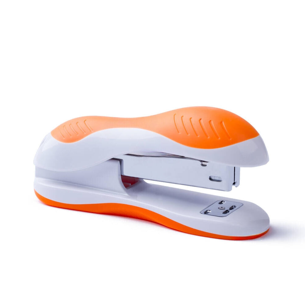 Small Stapler Office Tool Work Orange And White