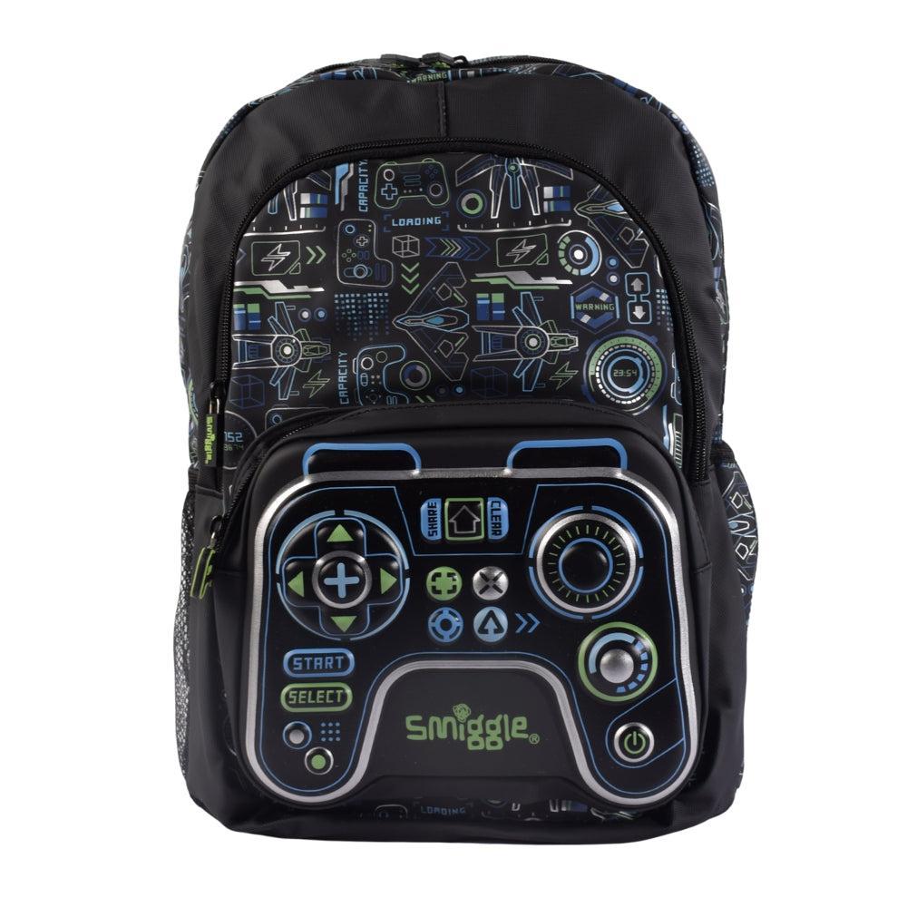 Smiggle Gamer Backpack – Game Controller 3D Front Pocket Design