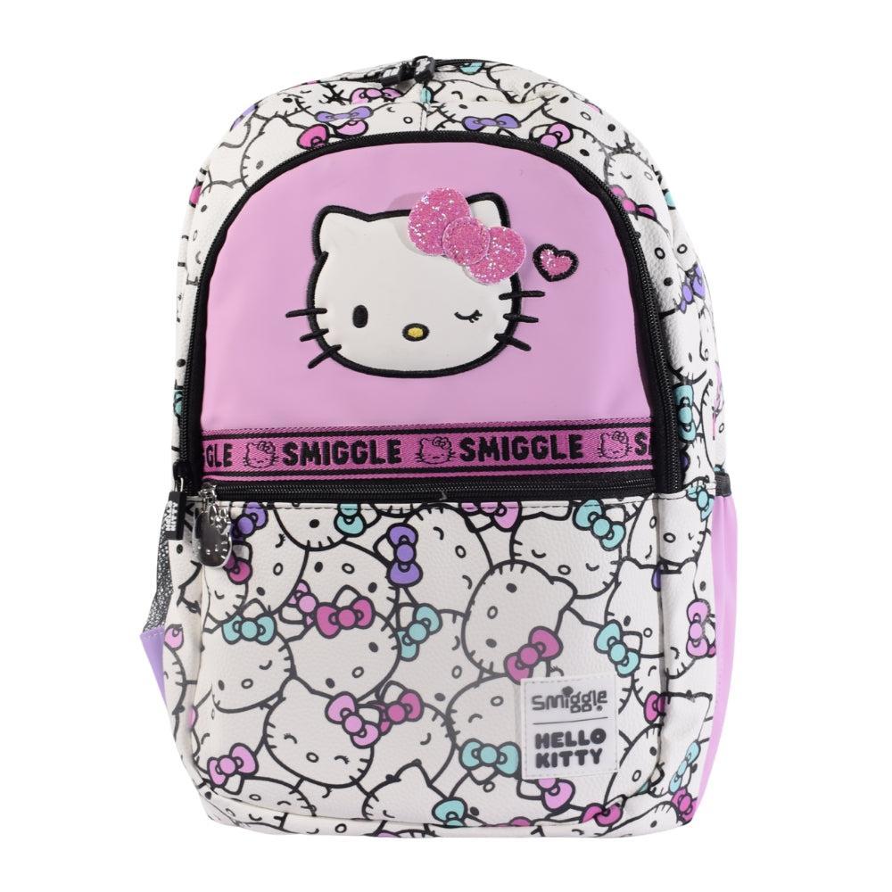 Smiggle x Hello Kitty Kids Backpack – Pink & Glitter Bow Edition