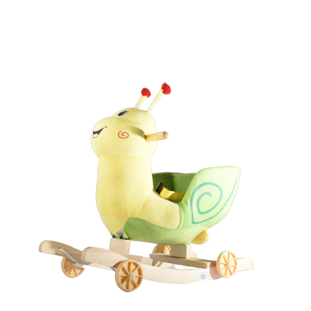 Snail-Themed Toddler Rocking Chair with Wheels