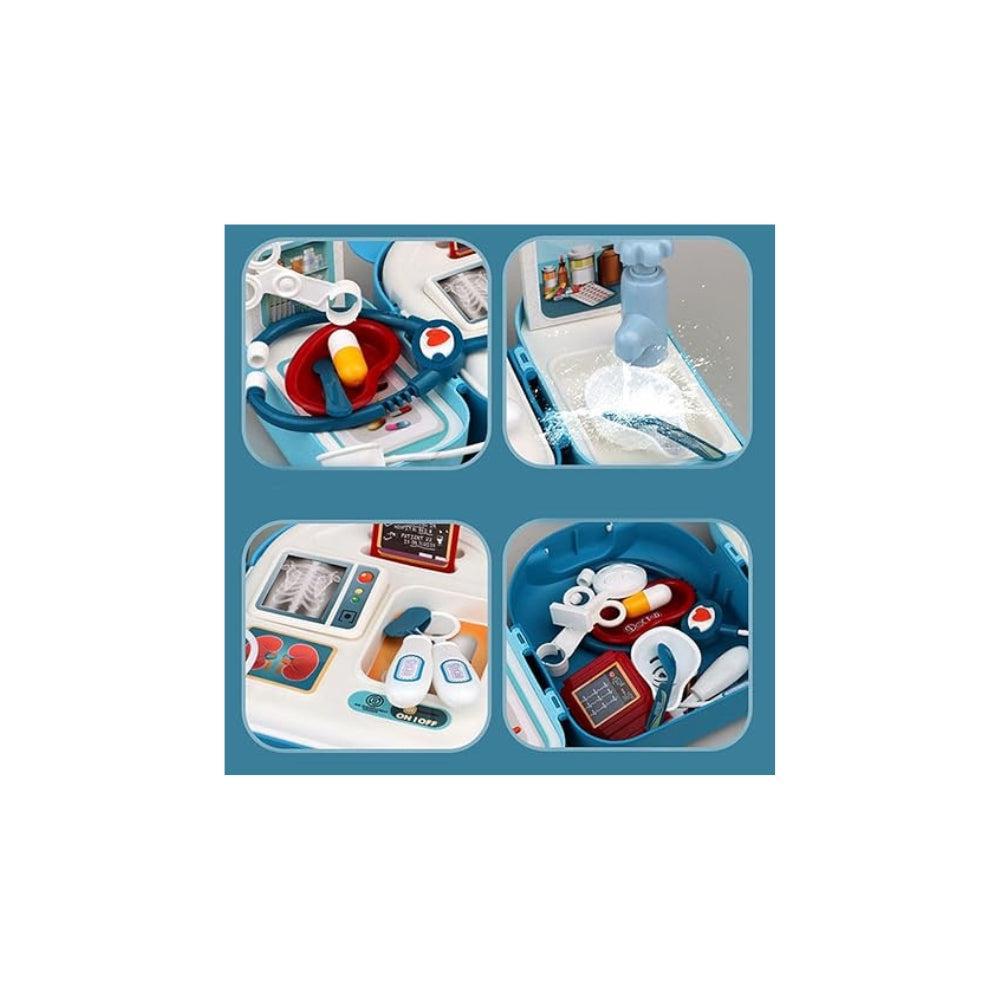 Sobebear Doctor Medical Kit Playset for Kids, Medical Equipment Toy Sets with Travel Backpack, Stethoscope & Accessories, Children Medical Toys Pretend Role Play Set for Boys Girls 3+ Years